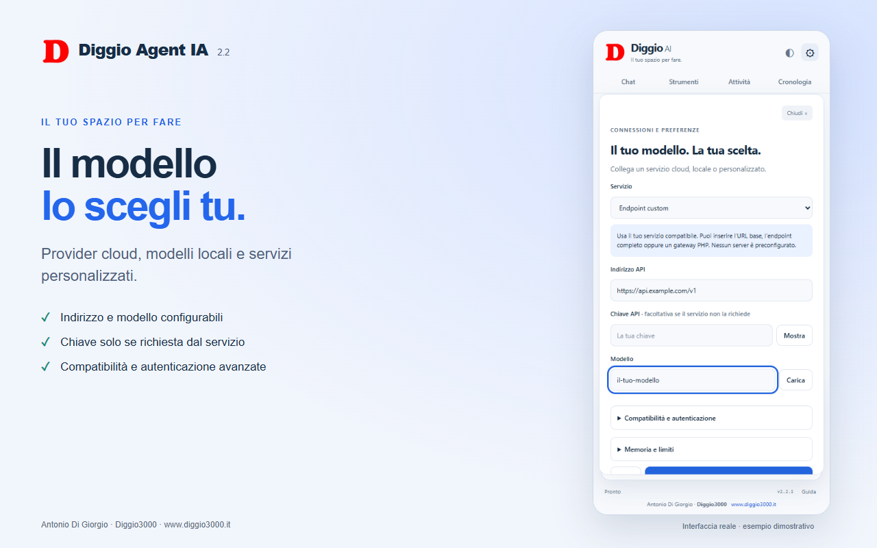 Scelta del modello e configurazione del servizio AI — immagine ufficiale Chrome Web Store