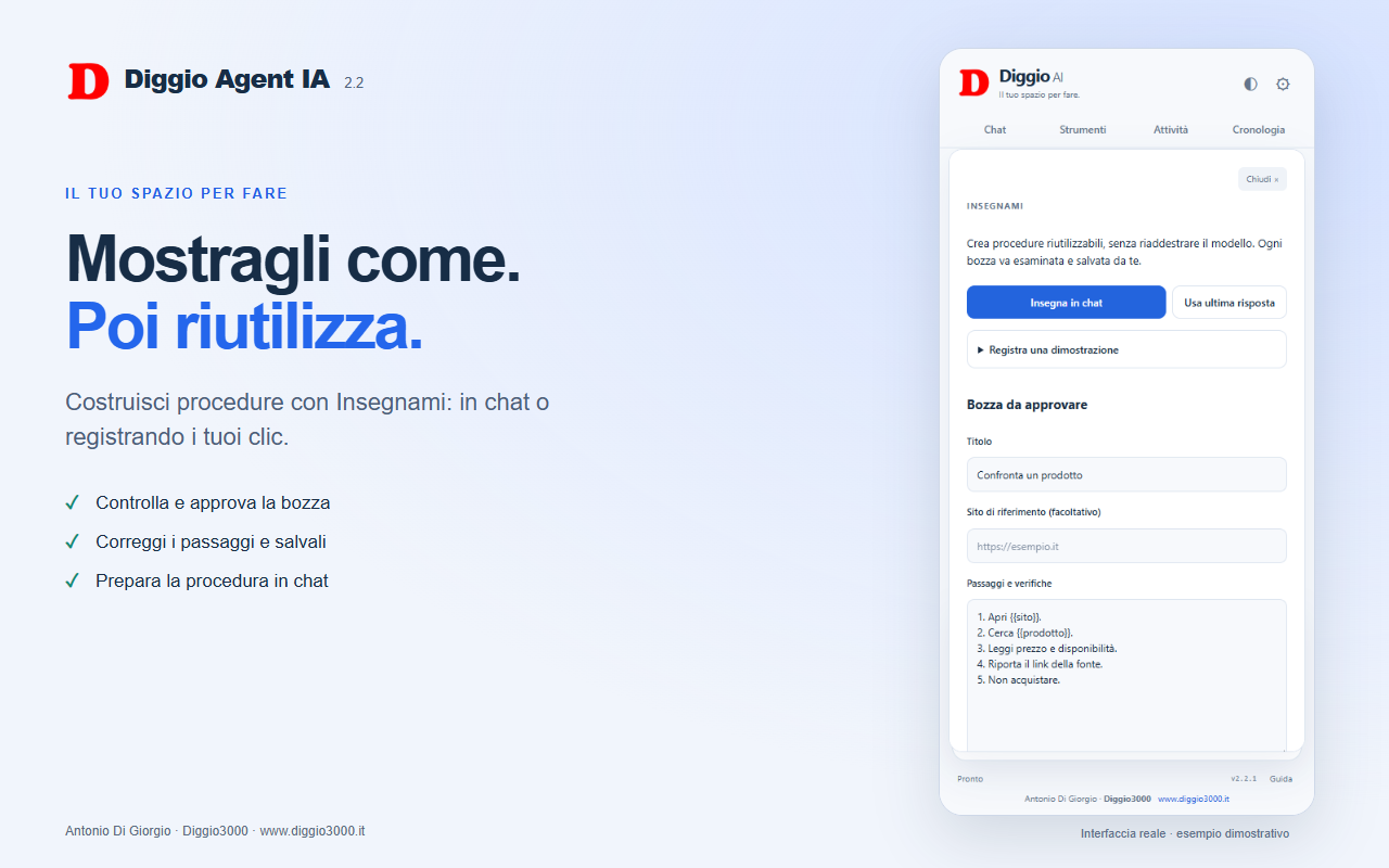 Procedure Insegnami da costruire e riutilizzare — immagine ufficiale Chrome Web Store