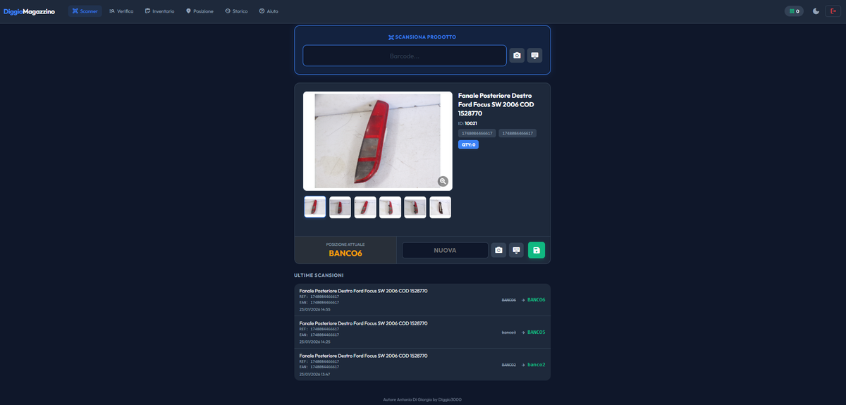 Diggio Magazzino Elettronico: WMS mobile per PrestaShop