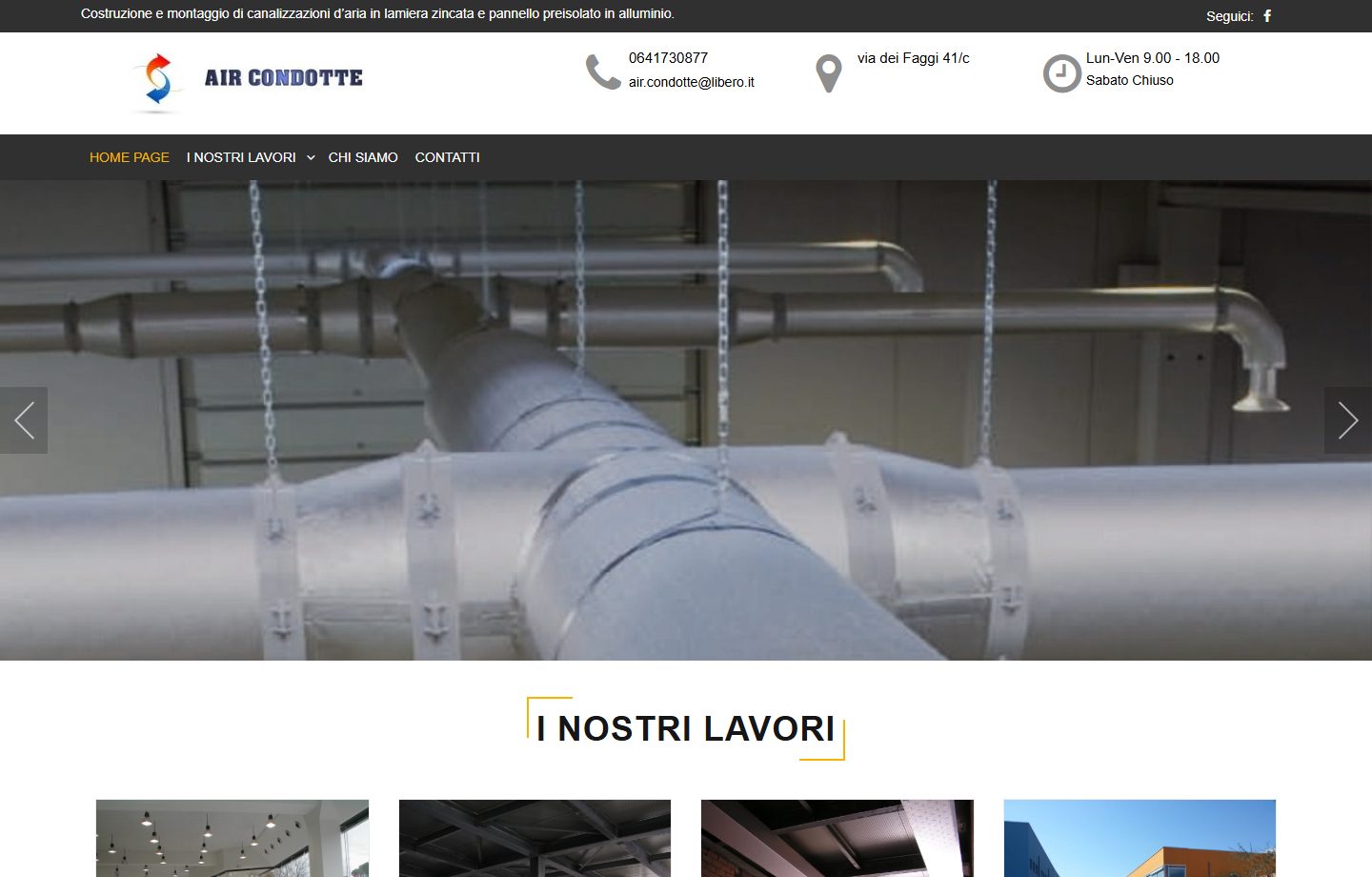 Sito web Air Condotte