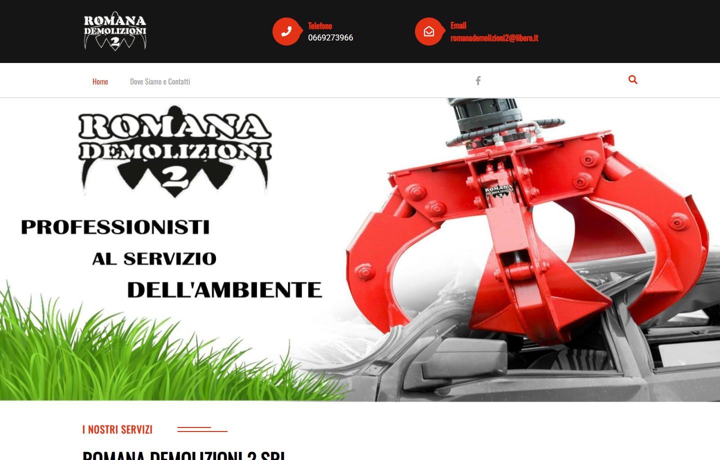 Sito web Romana Demolizioni 2