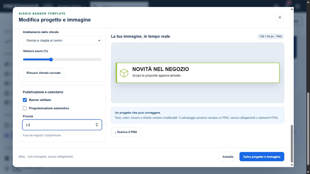 Calendario e priorità nel designer; salvataggi protetti nella demo pubblica
